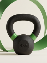 Гиря чугунная с цветным кольцом 4 кг (модель: К-3) VictoryFit VF-KCR040